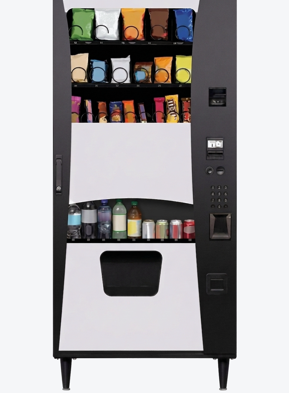 Combo snack and beverage machine