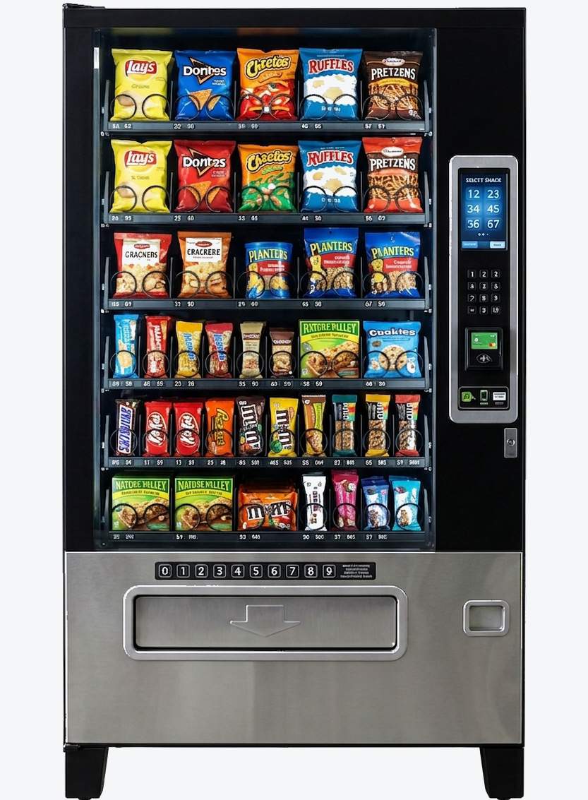 Large snack vending machine